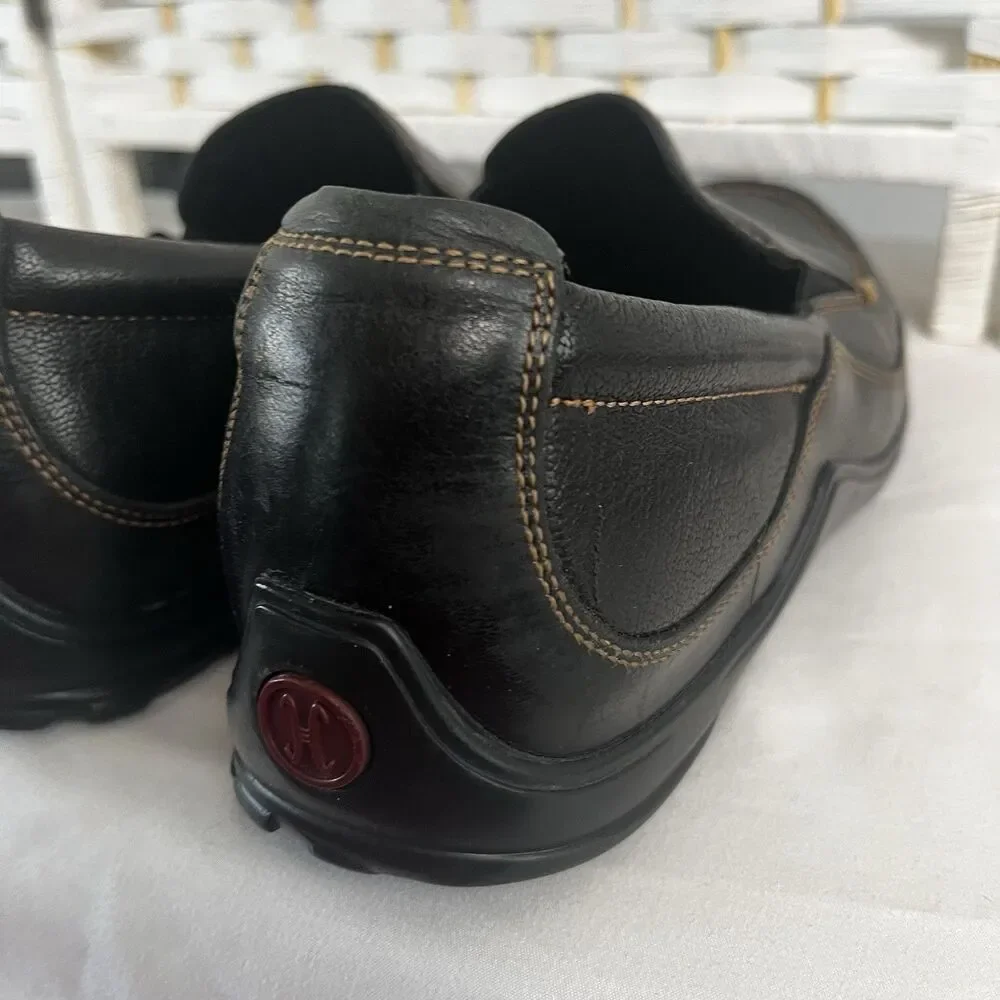 Cole Haan Men's Tucker Venetian Black Leather Loafers Size 9 M Driving Shoes